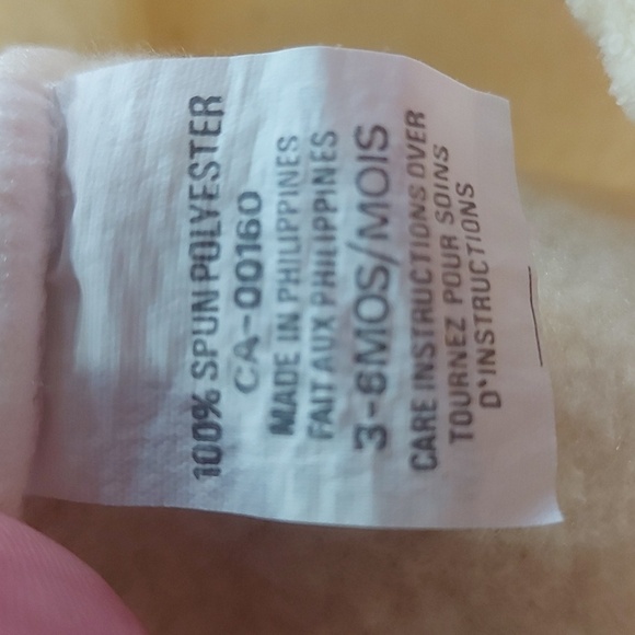 VINTAGE 2 peice outfit. Yellow, footed pants 3-6m - Picture 3 of 3